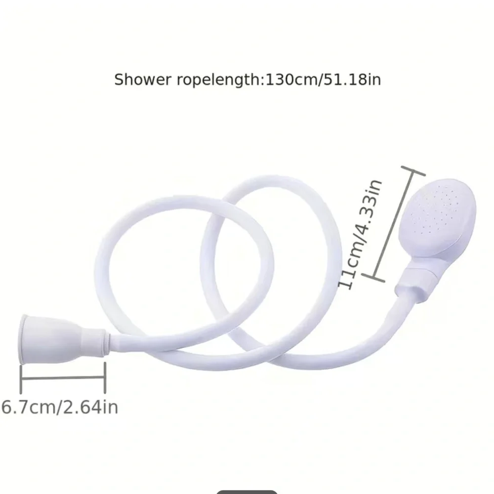 Multi-functional Dog/kid Shower Attachment Head,Rubber Bath Sprayer With Hose